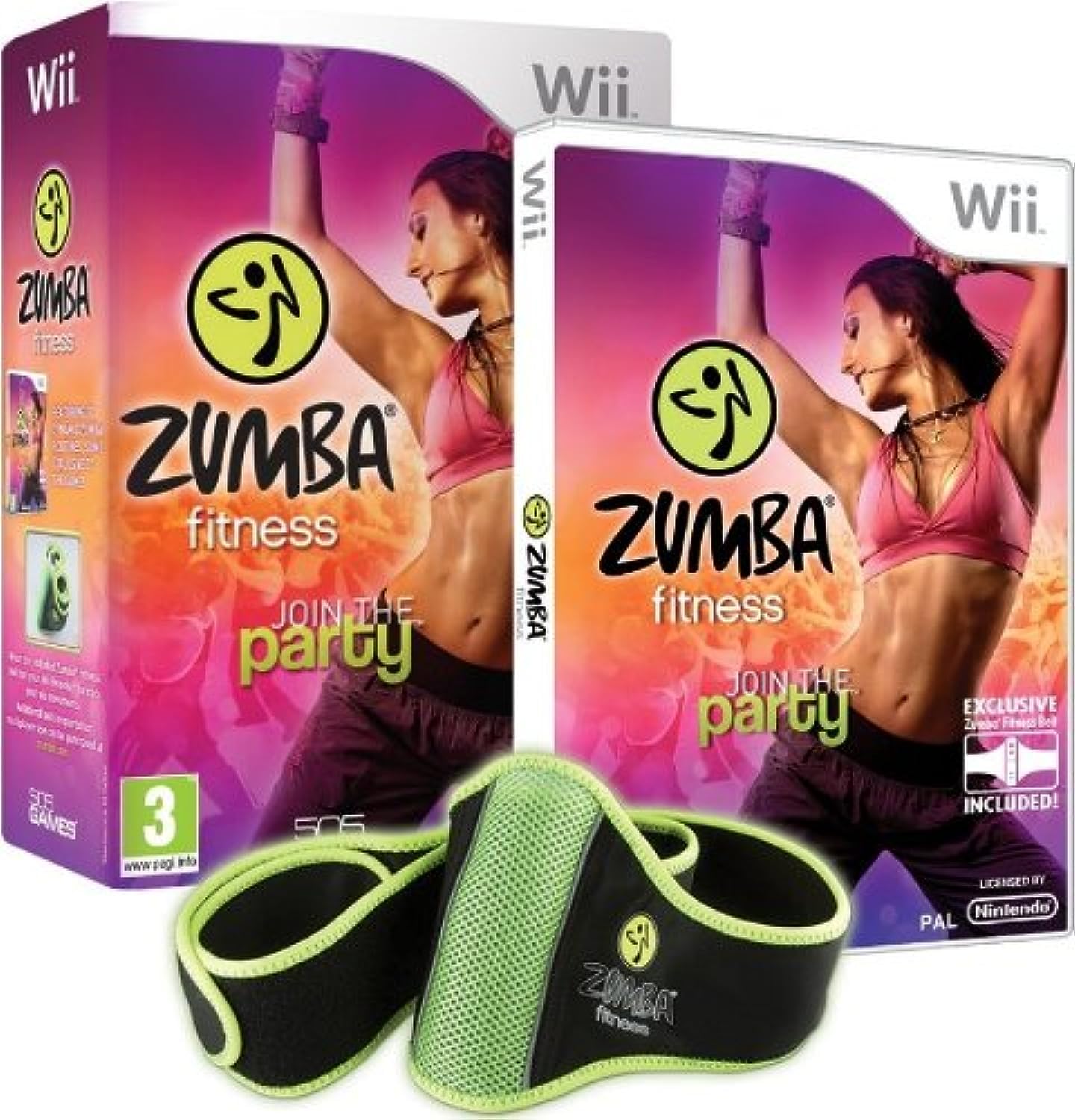Zumba Fitness Wii - Bundle Pack with Belt accessory .