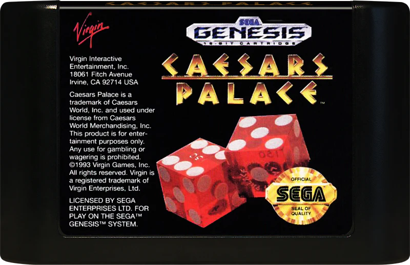 Caesar's Palace Sega Genesis
