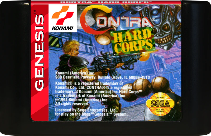 Contra Hard Corps Sega Genesis