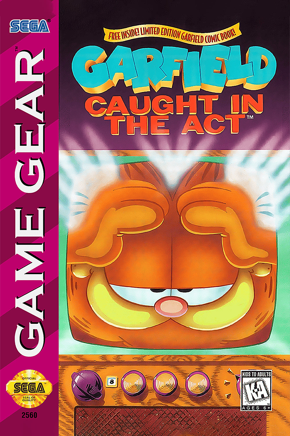 Garfield Caught in the Act - Sega Game Gear