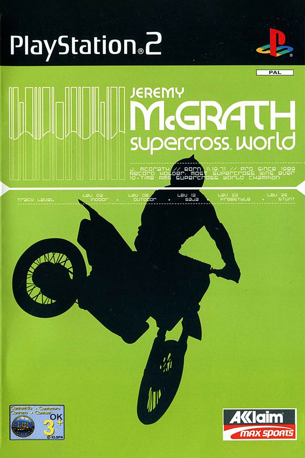 Jeremy McGrath Supercross World - PS2 Game