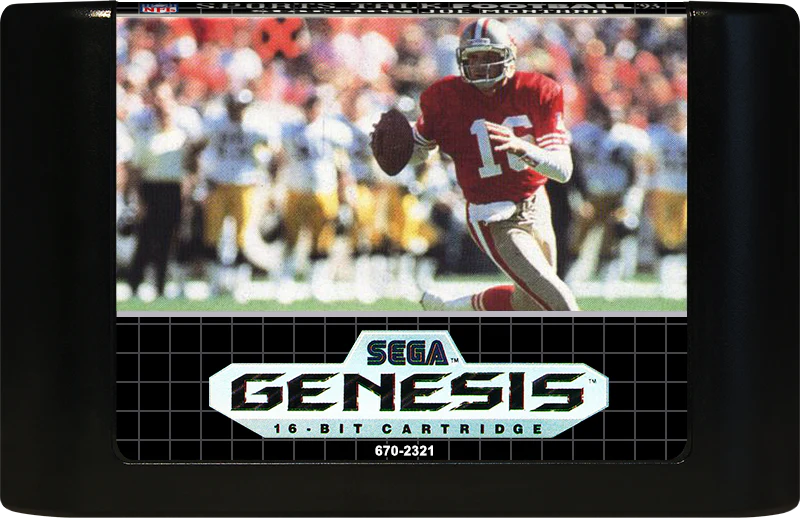 Sports Talk Football '93 Starring Joe Montana Sega Genesis