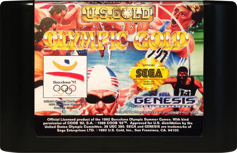 Olympic Gold Barcelona 92 Sega Genesis