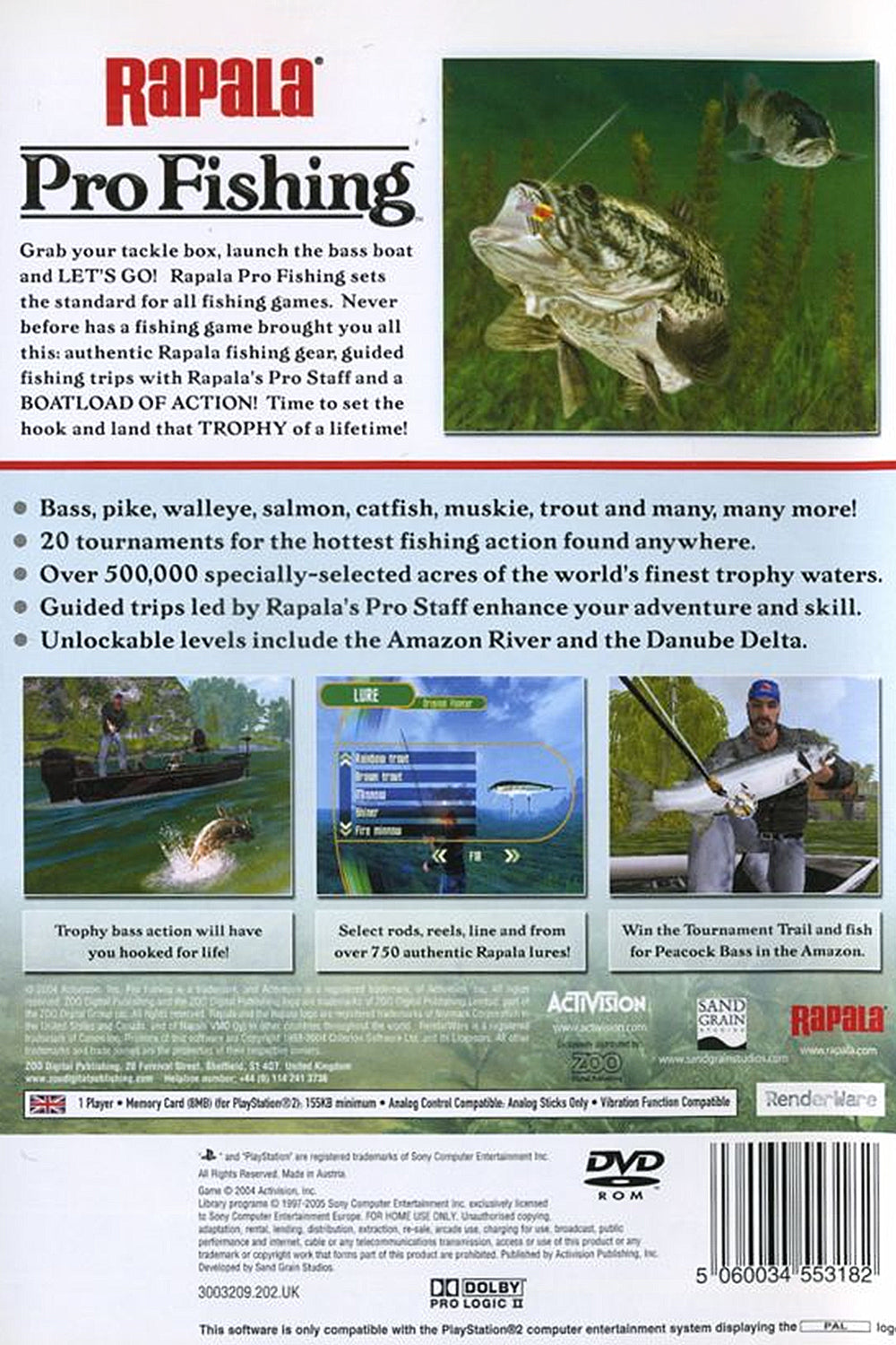 Rapala Pro Fishing - PS2 Game