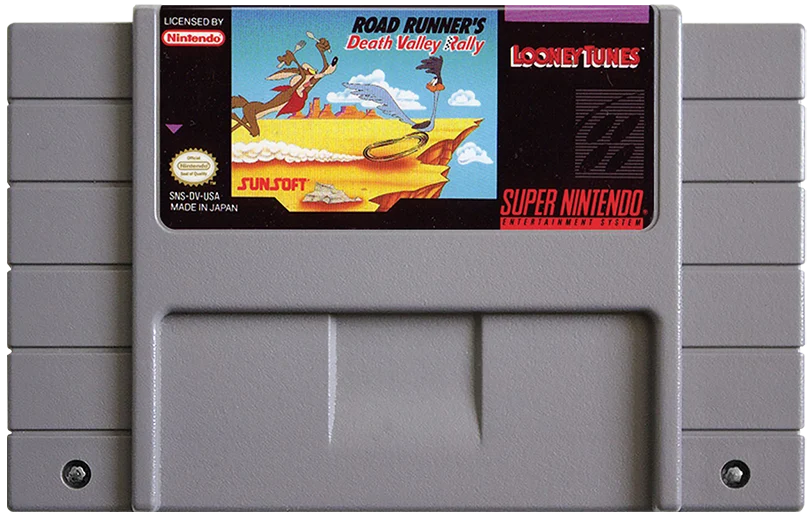 Road Runner's Death Valley Rally Super Nintendo.