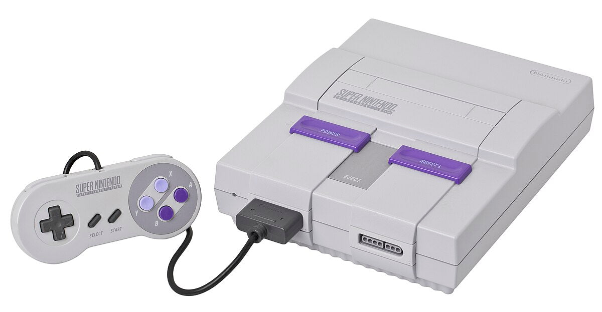 Super Nintendo With OEM Controller .