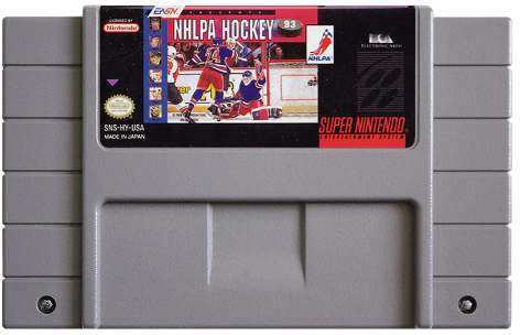 NHLPA Hockey 93 - SNES Game