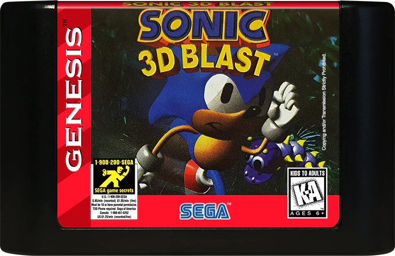 Sonic 3D Blast Sega Genesis