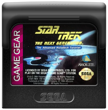 Star Trek the Next Generation Advanced Holodeck Tutorial Sega Game Gear