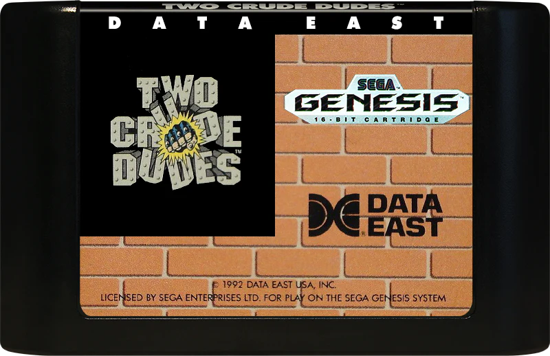 Two Crude Dudes Sega Genesis