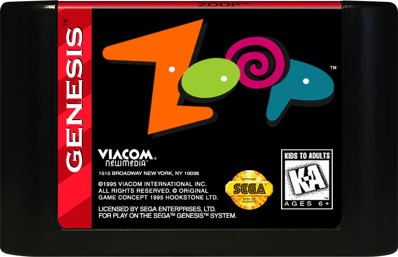Zoop Sega Genesis