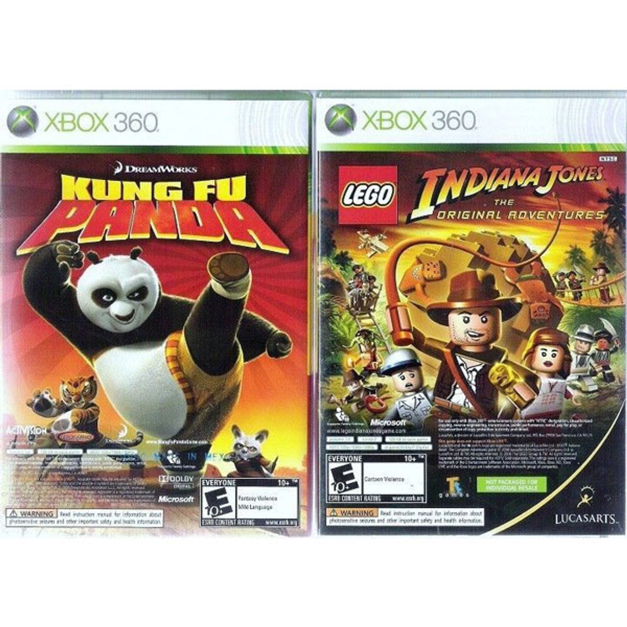 LEGO Indiana Jones & Kung Fu Panda Combo - Xbox 360 Game