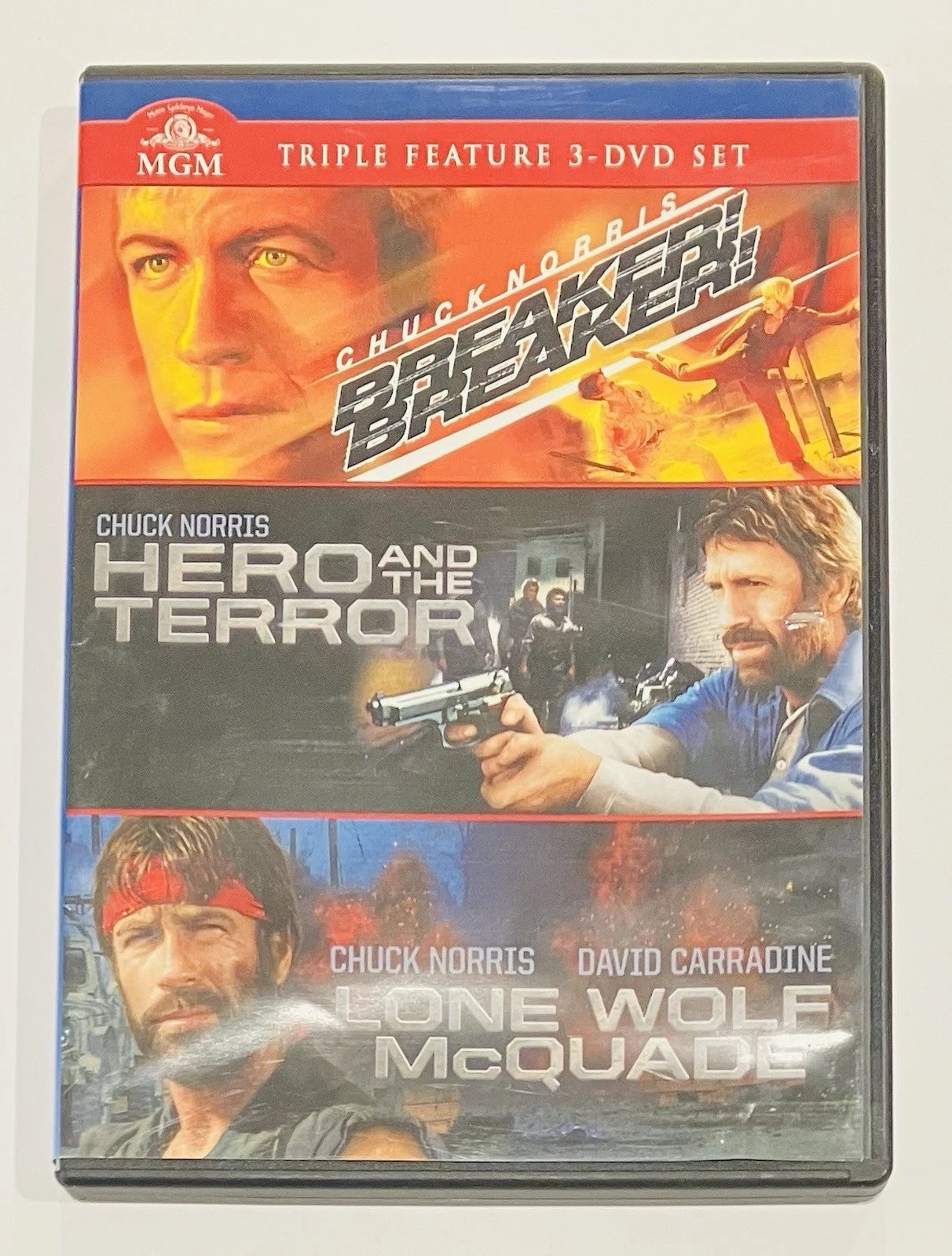 Breaker Breaker, Hero and the Terror, Lone Wolf McQuade DVD 3-film Chuck Norris