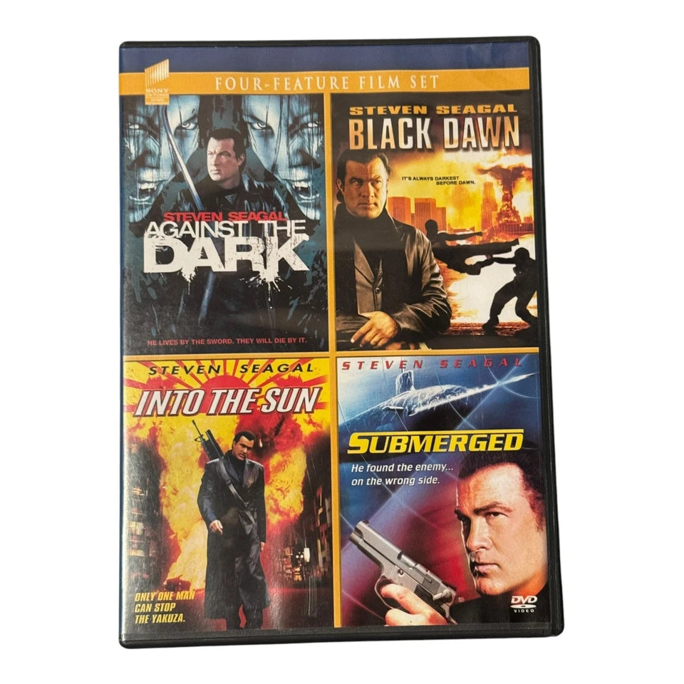 Steven Seagal 4-Film: Against the Dark / Black Dawn / Into the Sun / Submerged.