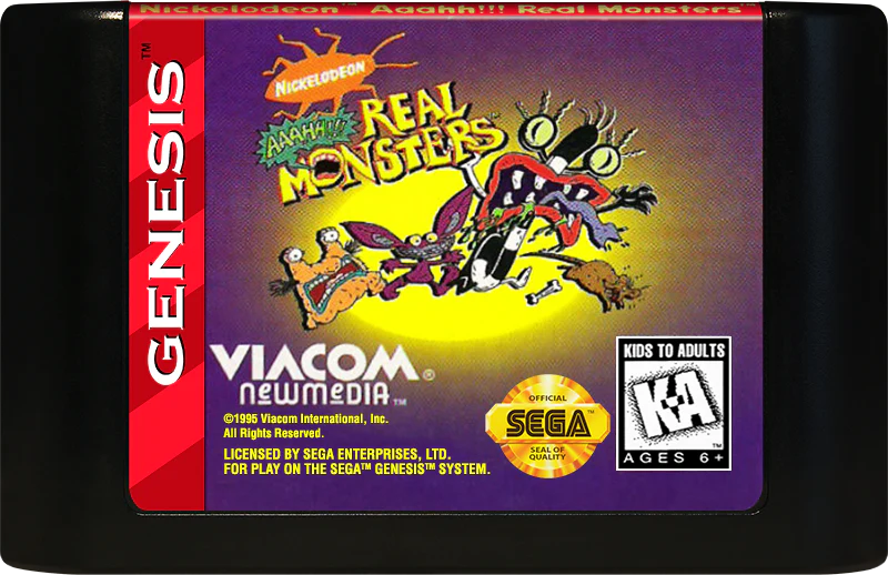 AAAHH Real Monsters Sega Genesis