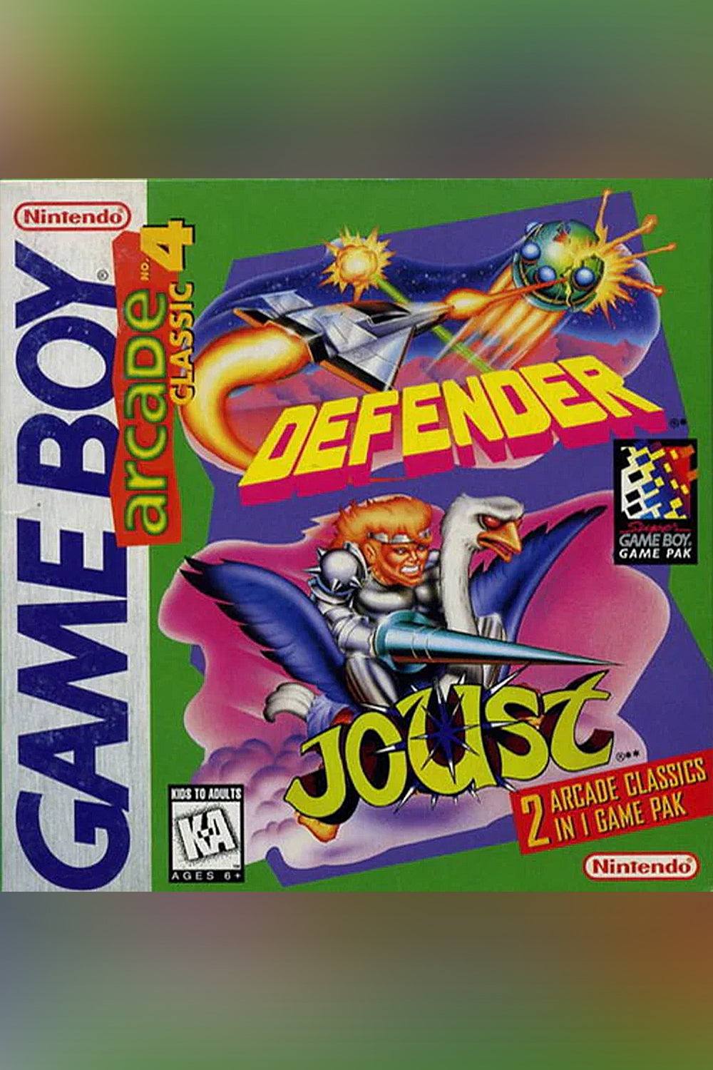 Arcade Classic 4 Games - GameBoy Game