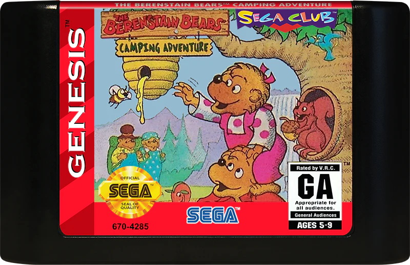 Berenstain Bears Camping Adventure Sega Genesis