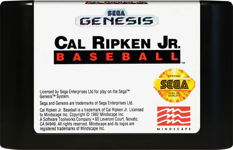 Cal Ripken Jr. Baseball Sega Genesis