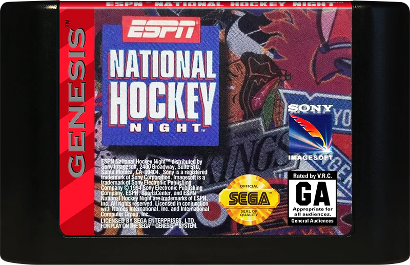ESPN National Hockey Night Sega Genesis