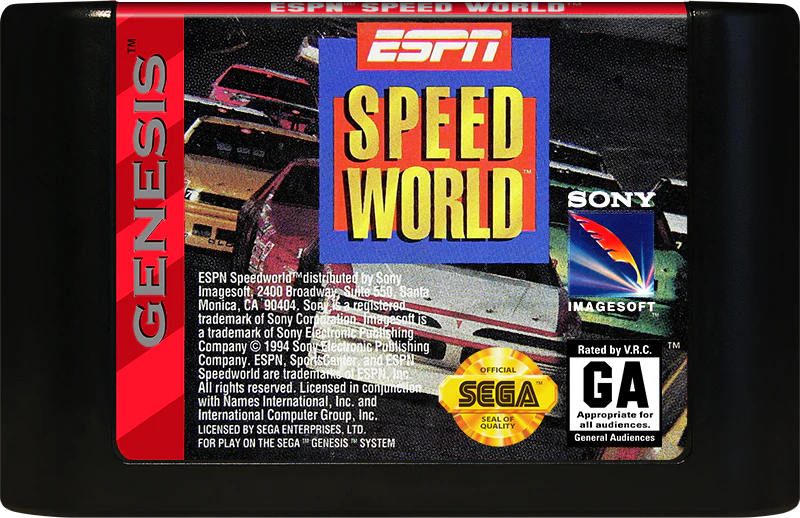 ESPN Speed World Sega Genesis