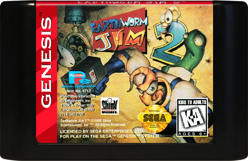 Earthworm Jim 2 Sega Genesis