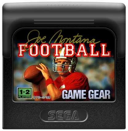 Joe Montana Football Sega Game Gear
