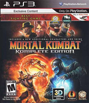 Mortal Kombat Komplete Edition Playstation 3