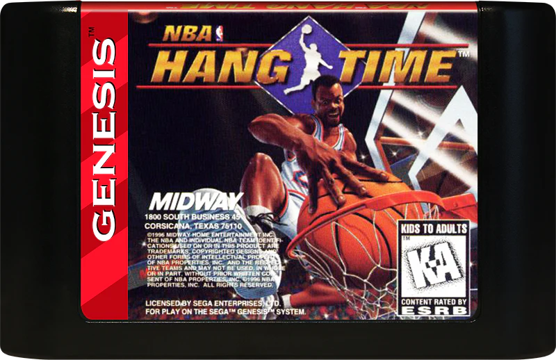 NBA Hang Time Sega Genesis