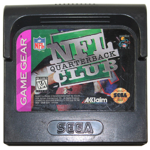 NFL Quarterback Club 95 Sega Game Gear.