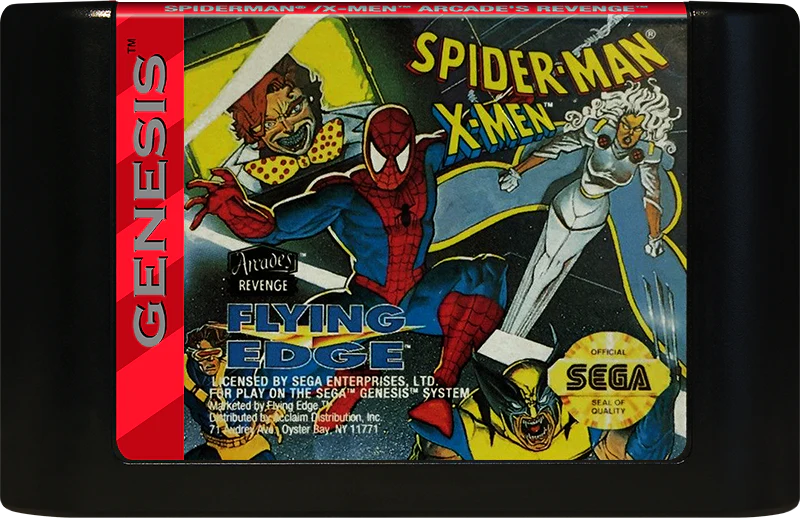 Spiderman X-Men Arcade's Revenge Sega Genesis