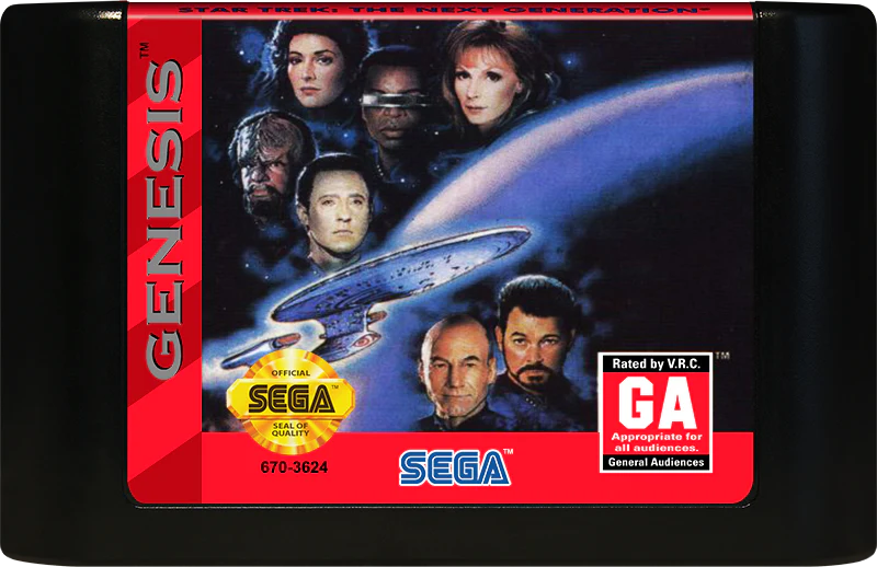 Star Trek Next Generation Echoes From the Past Sega Genesis