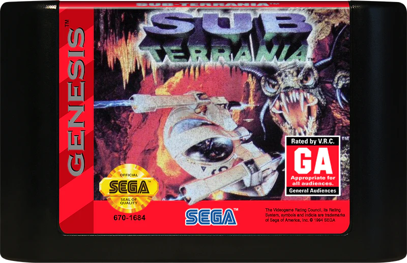 Sub Terrania Sega Genesis