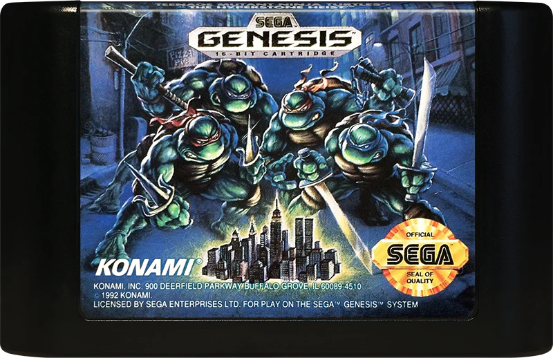 Teenage Mutant Ninja Turtles Hyperstone Heist Sega Genesis
